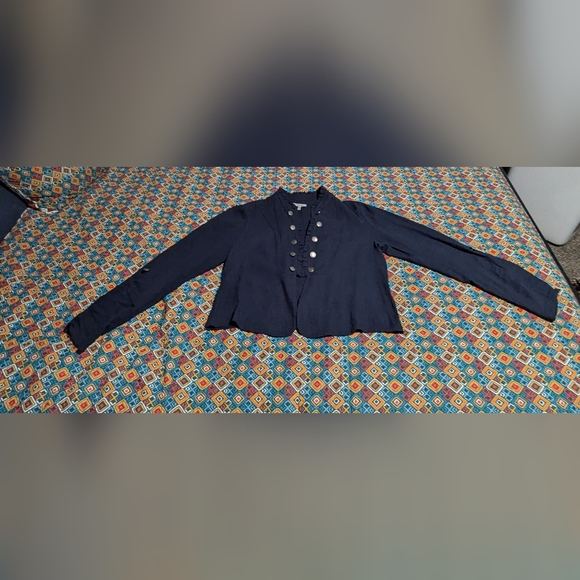 Maurice's Classic Blue Women's Military Look Jacket/Blazer - Picture 6 of 7